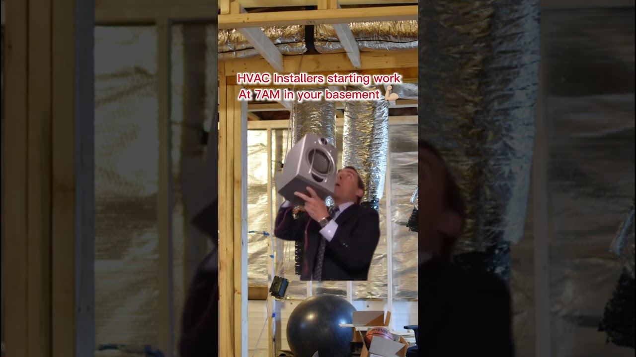 HVAC installers at 7 am #hvac #plumbing #boiler #boss #jobsite #teamwork #bluecollar #heating #fyp