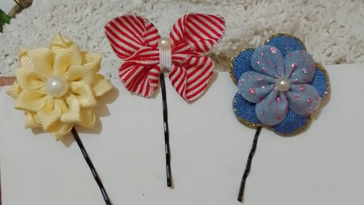 grampo de cabelo decorado com flor/missi de cabelo