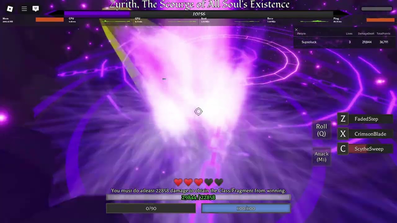 Zyrith SOLO (Deflectless) - Something Boss Fights