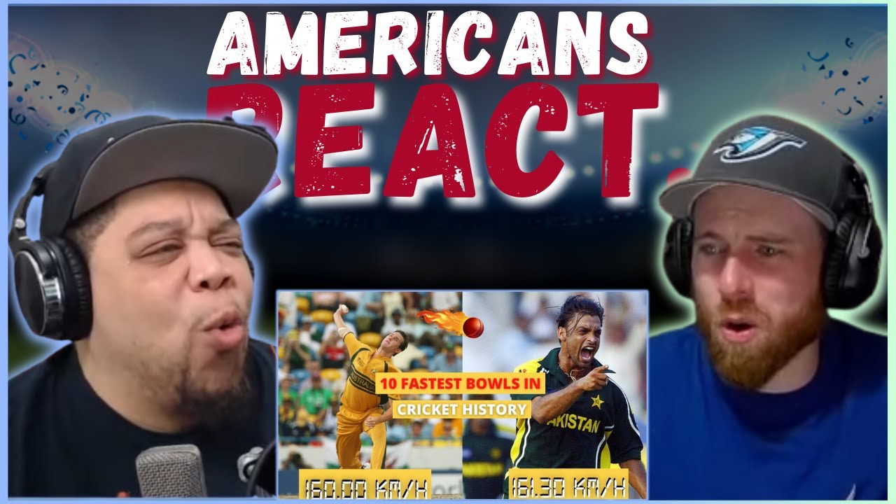 AMERICAN'S REACT TO 10 FASTEST BOWLS IN CRICKET HISTORY || REAL FANS SPORTS