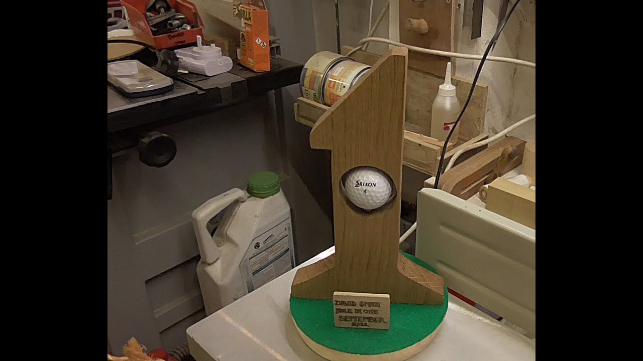 A home made  golf trophy