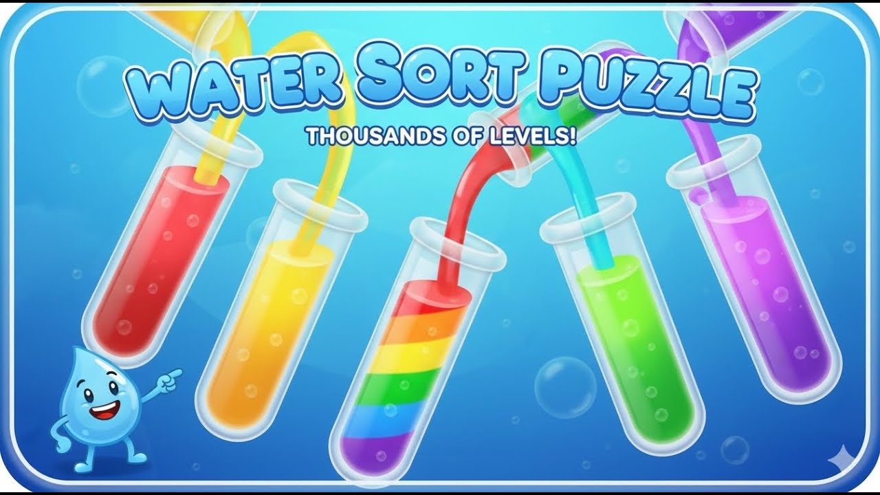 Water Sort Puzzle – Relaxing Live Gameplay #liveshort #live