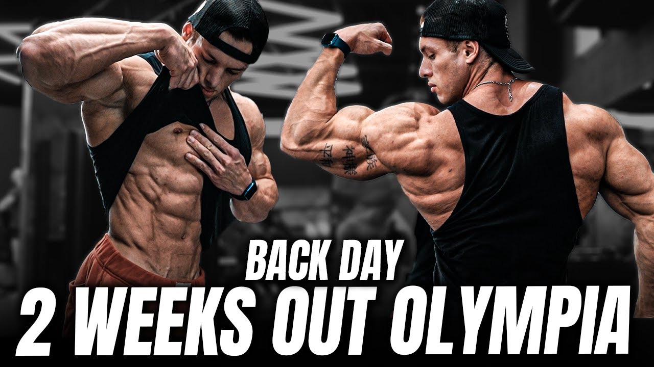BACK DAY - 2 WEEKS OUT OLYMPIA - CAIKE PRO!