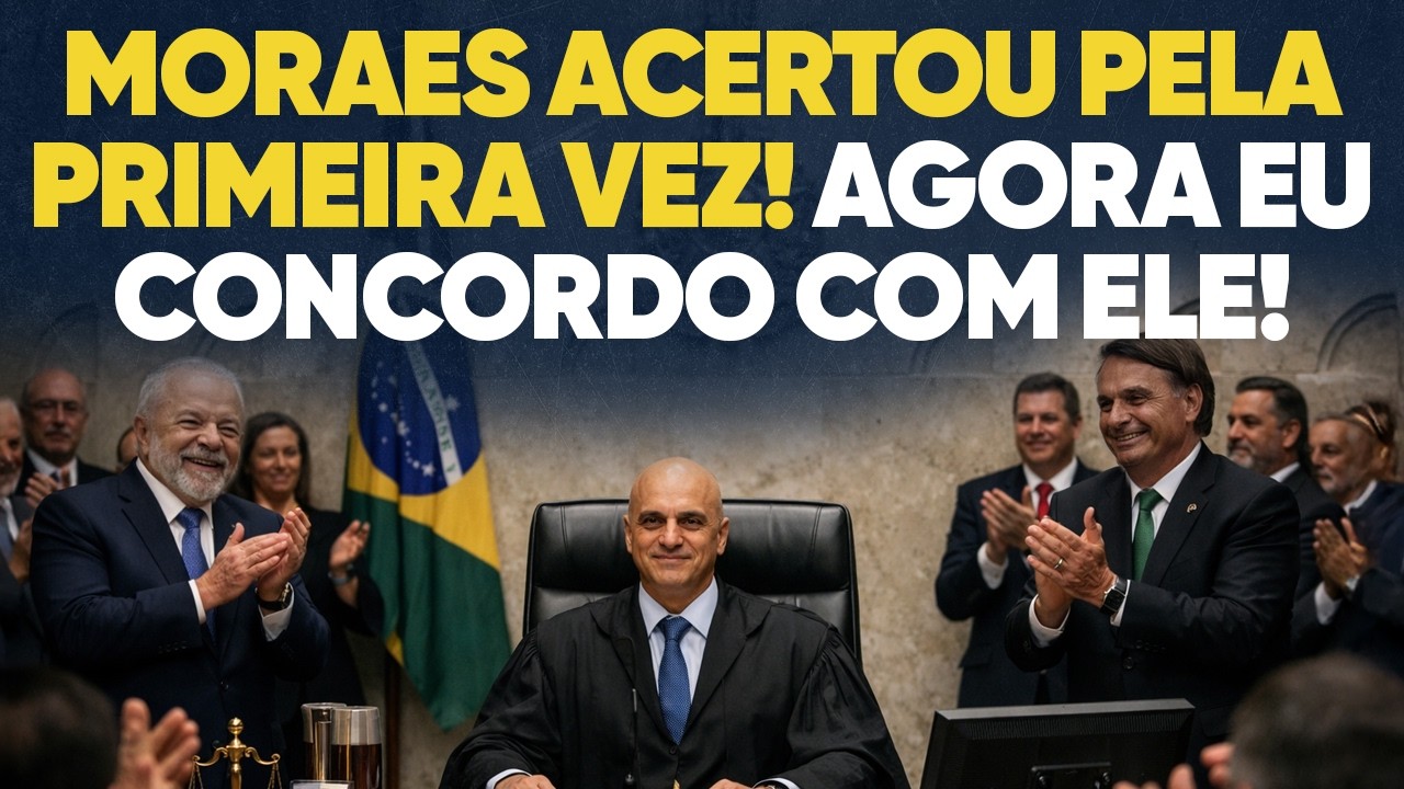 Moraes acertou pela primeira vez! Agora eu concordo com ele!