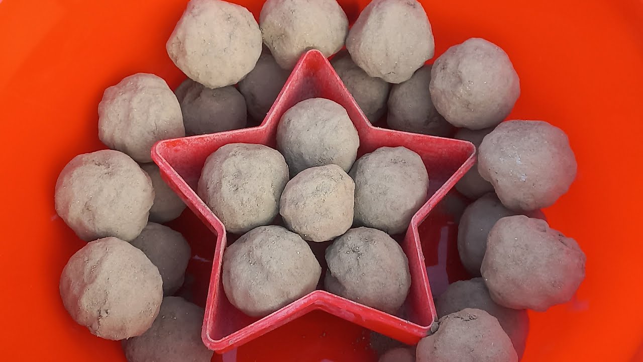 New Tub🙃 || New Mud balls || Super soft dry and water crumbling with dipping dry crumbling on paste