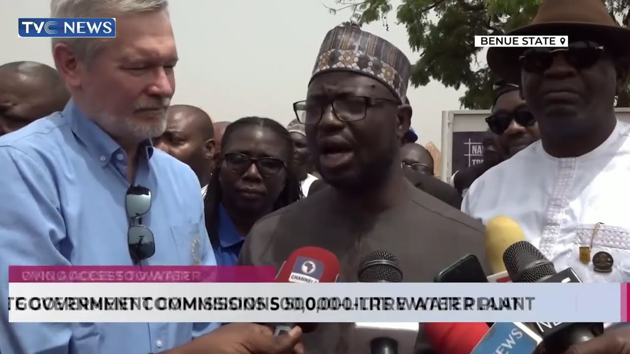 Benue State Gov't Commissions 500,000 Litre Water Plant