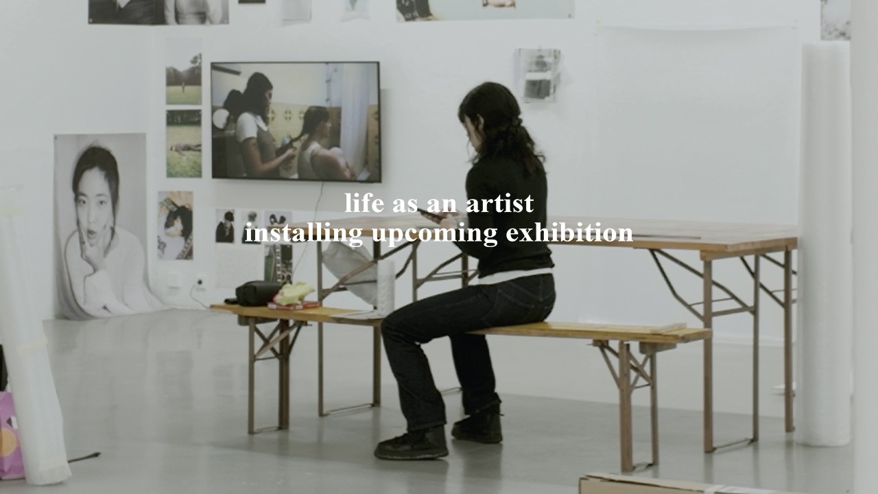 installing my first exhibition of the year