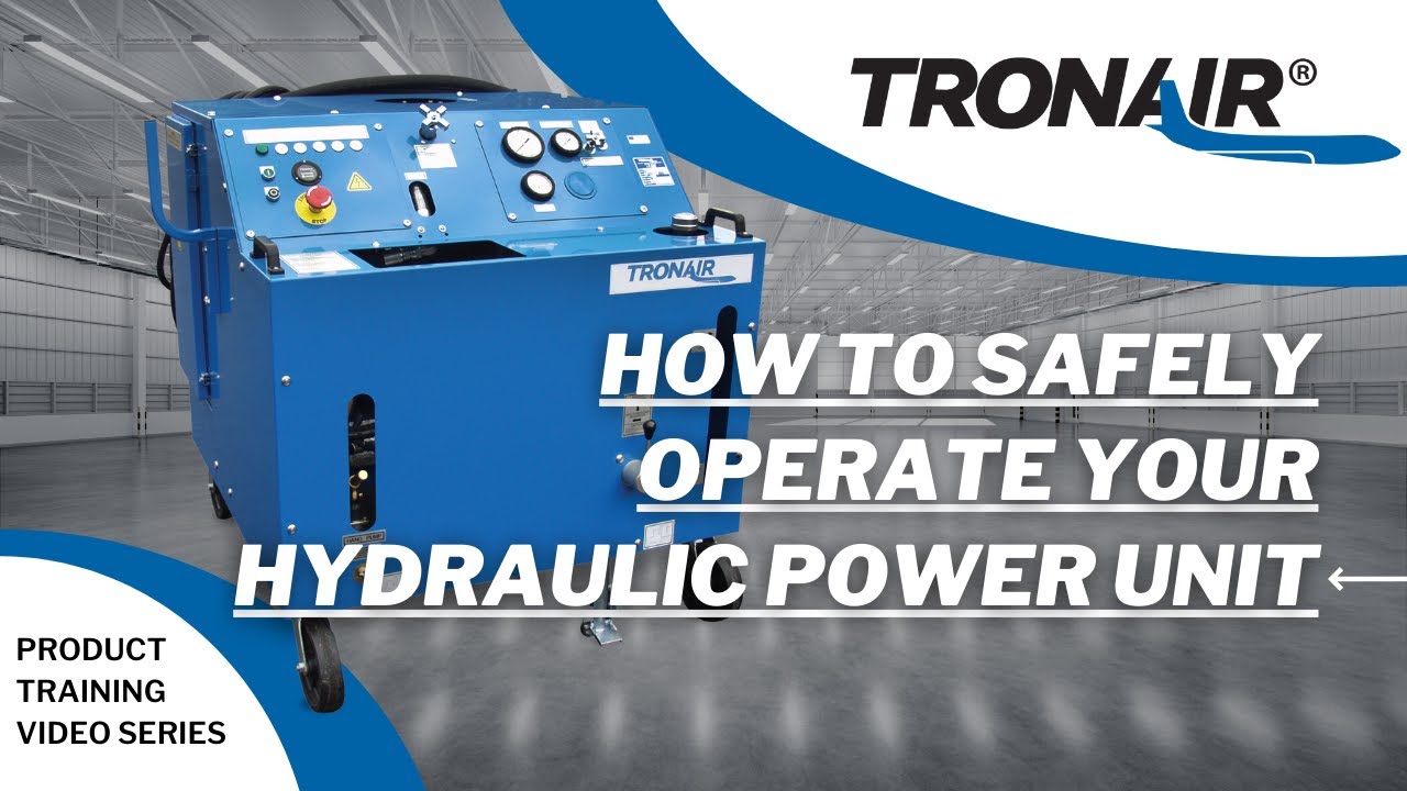 Tronair   52 Series Hydraulic Power Unit Operation Steps