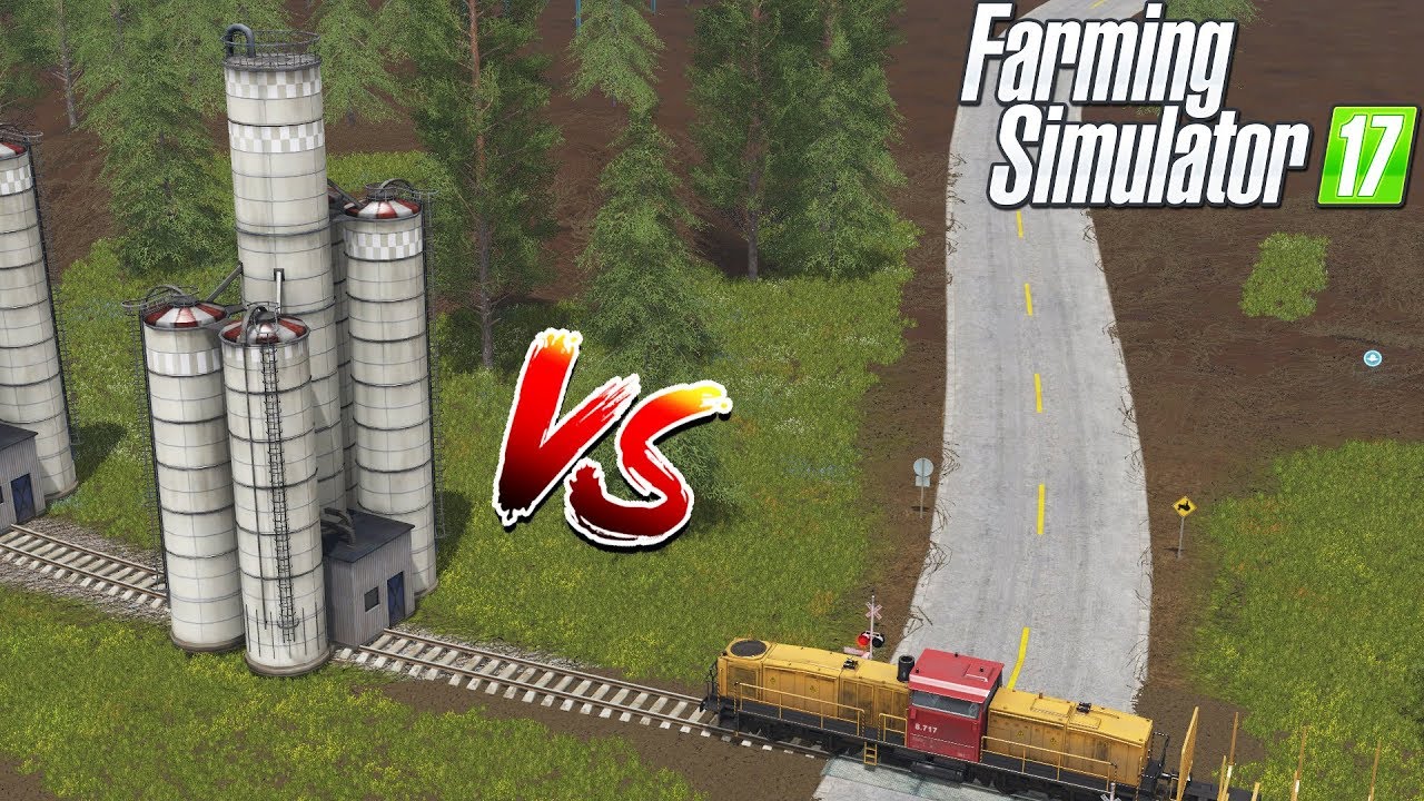 Farming Simulator 17 | TRAIN vs SILO
