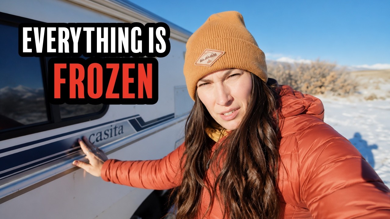 Sub-Zero Temps at 9,000ft in my TINY CAMPER 