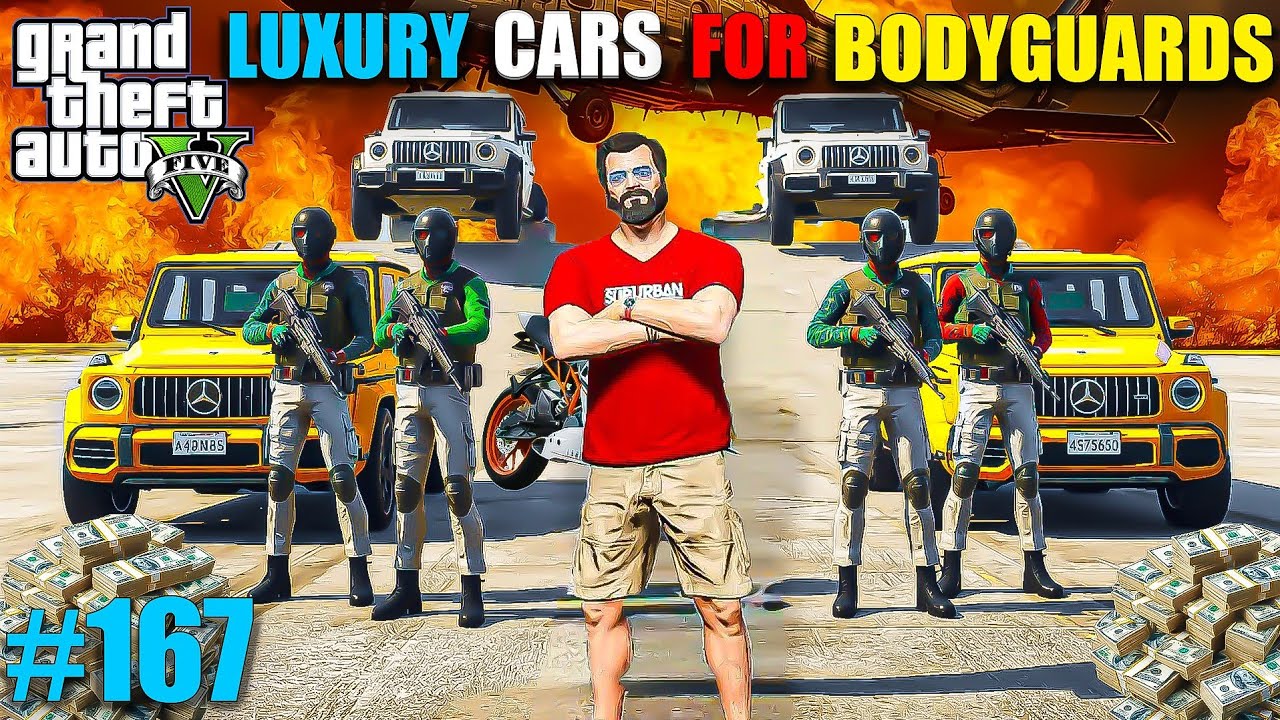 MICHAEL BUYING LUXURY CARS FOR BODYGUARDS IN GTA 5! (HINDI DUBBED) | GTA 5 GAMEPLAY #167