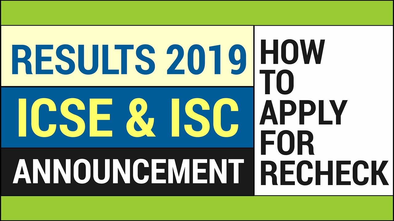 How to Apply for Online Paper Recheck Request - ICSE and ISC 2019