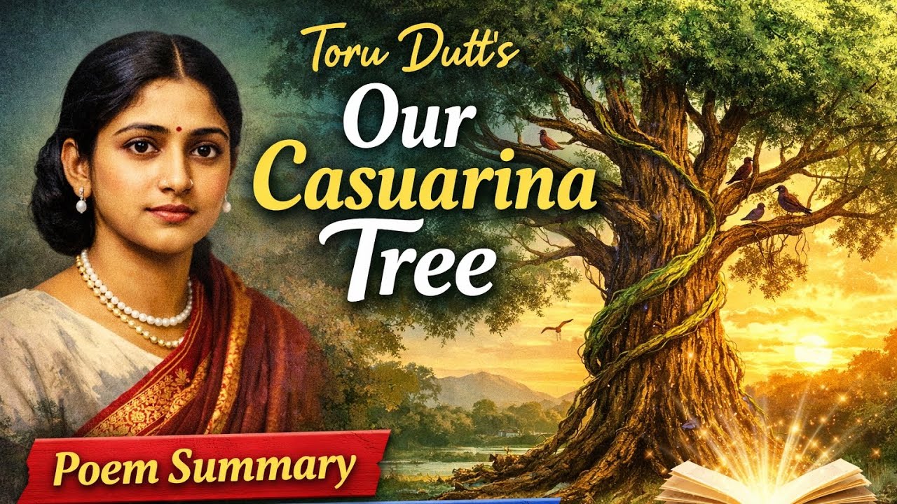 Our casuarina tree by toru dutts poem Tamil summary BA English literature