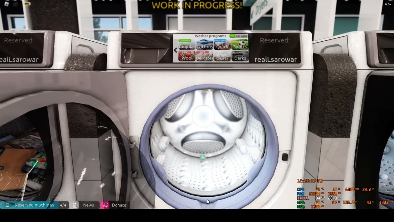 [ROBLOX] Washing & Drying Clothes in Washware [PRE-ALPHA]