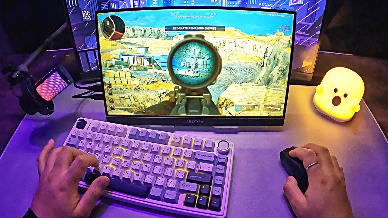AULA F75 Keyboard Sound ASMR Relaxing & Satisfying😴🌿 | Delta Force Demo 144 FPS (POV)