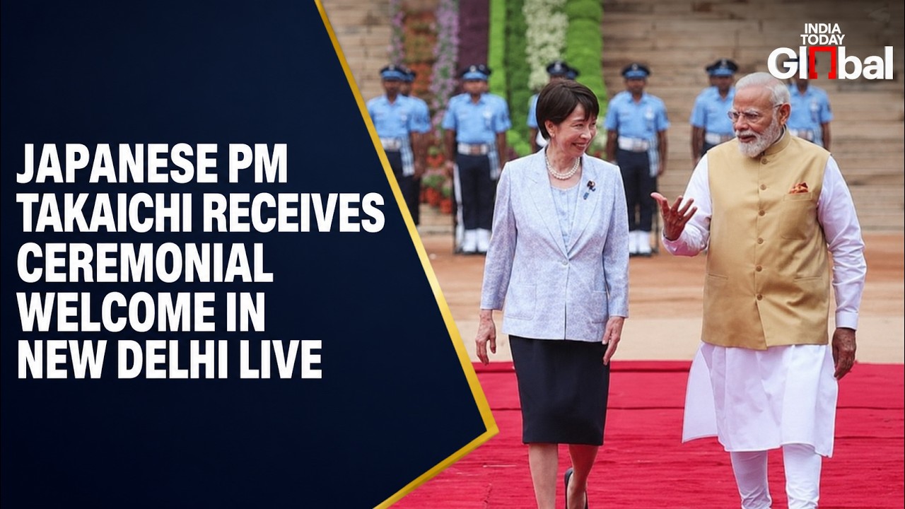 LIVE: PM Modi & Japanese PM Sanae Takaichi Attend Ceremonial Reception | India-Japan
