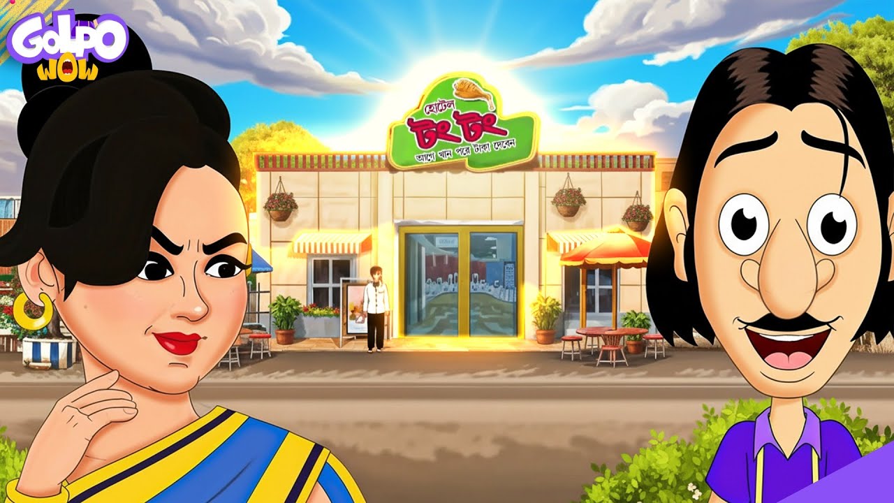 আরে বাবা! কলকাতায় গুলতে মামা চিকেন টিক্কা খেল 🍖🍗 | Gulte Mama | New Episode 2025 | Golpo WOW