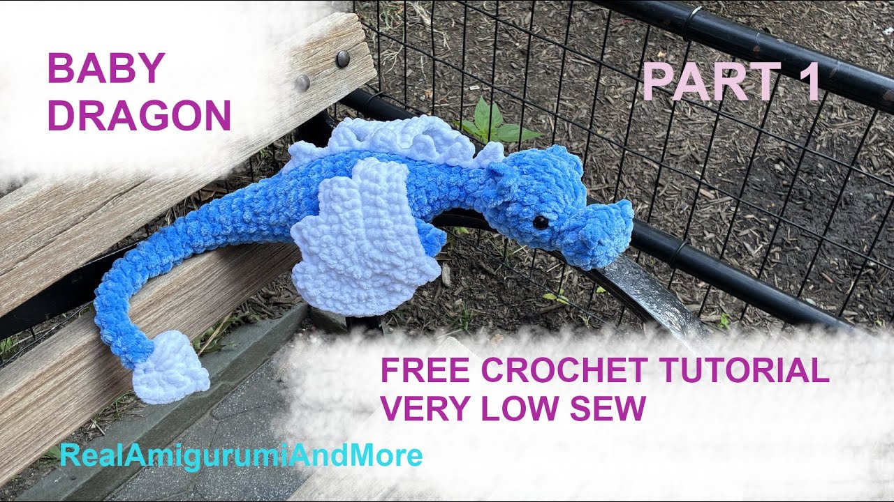 Plush Dragon Free Crochet Amigurumi Tutorial Part 1