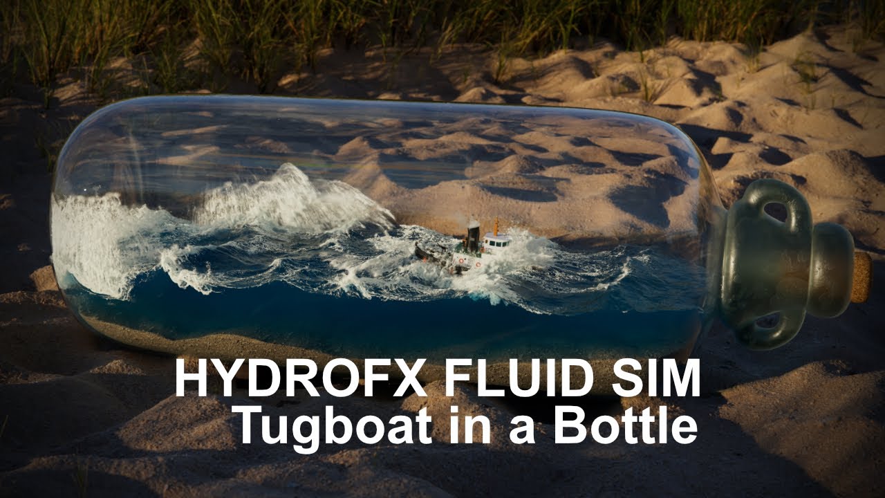 HydroFX Fluid Simulation &mdash; Tugboat in a Bottle