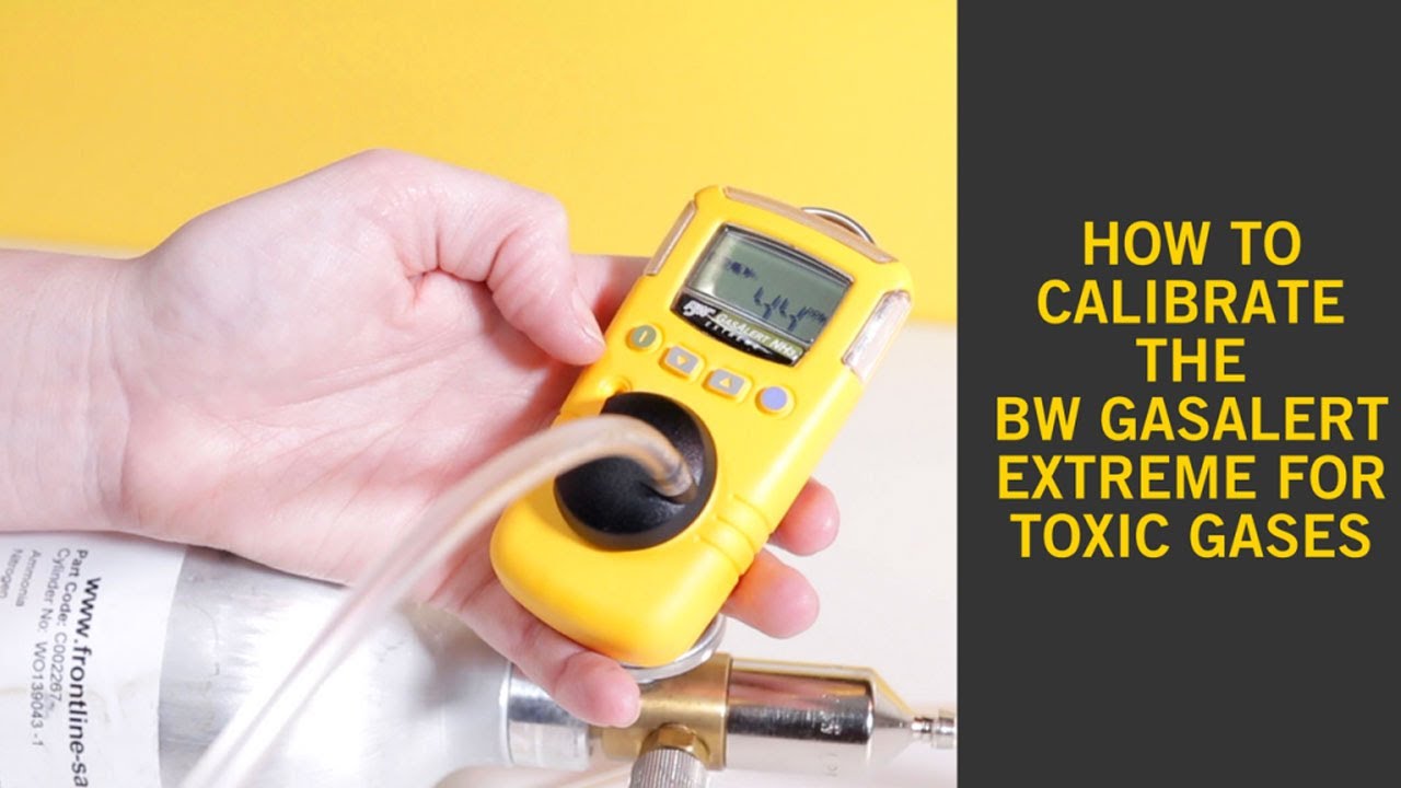 Как откалибровать BW GasAlert Extreme на наличие токсичных газов?