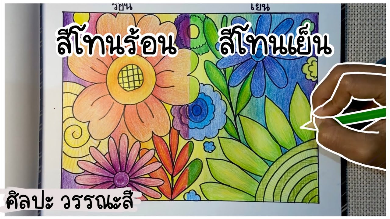 สีโทนร้อน สีโทนเย็น ศิลปะ เรื่องวรรณะของสี วรรณะอุ่น วรรณะเย็น