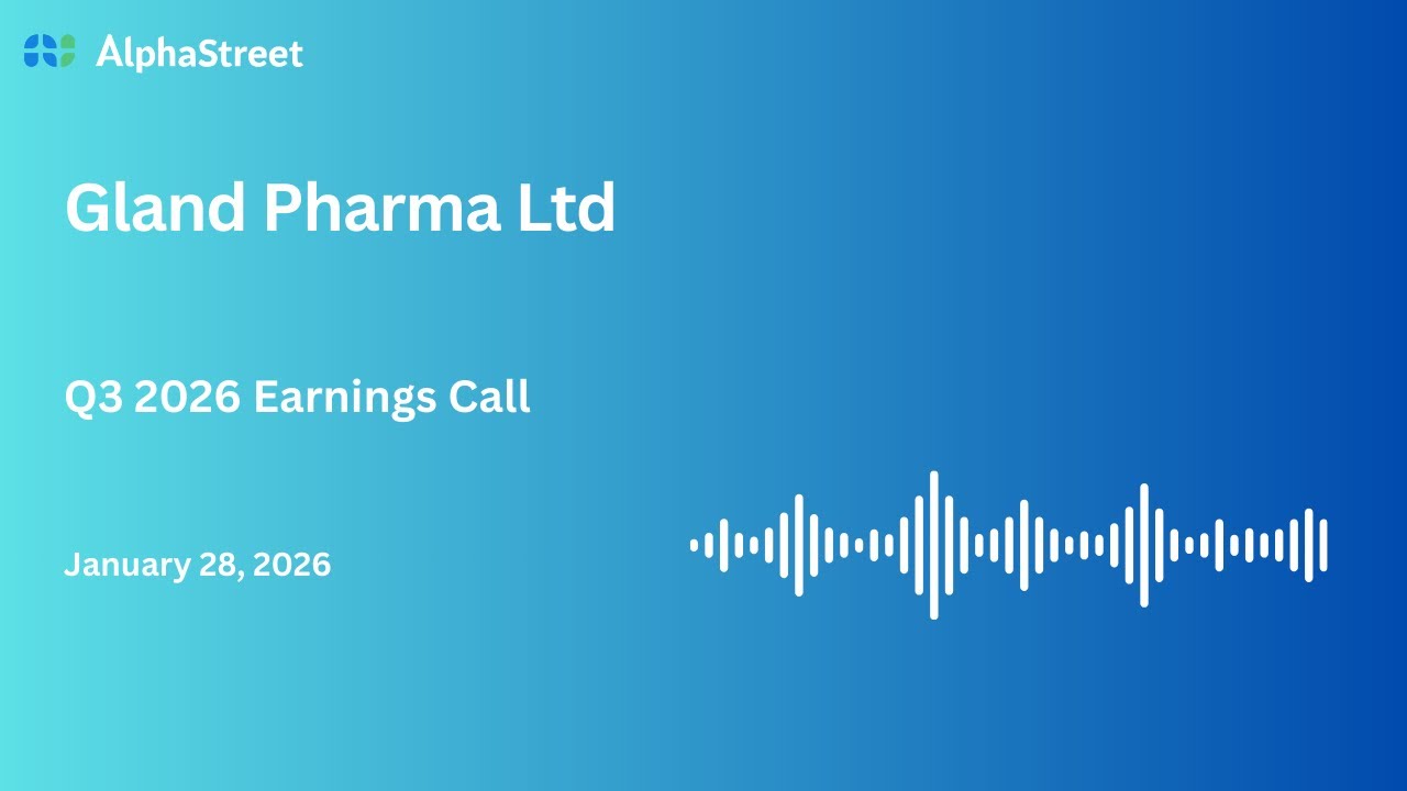 Gland Pharma Ltd Q3 FY2025-26 Earnings Conference Call