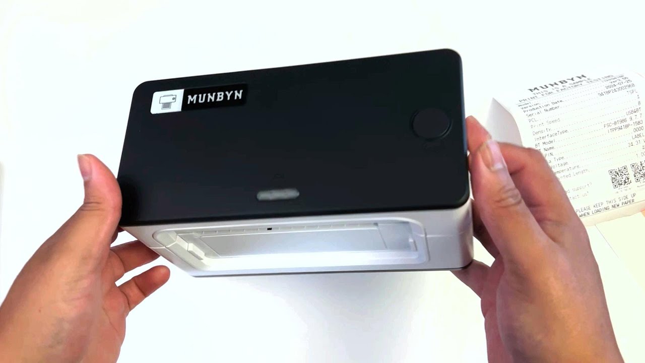 MUNBYN Bluetooth Thermal Label Printer 941B Unboxing