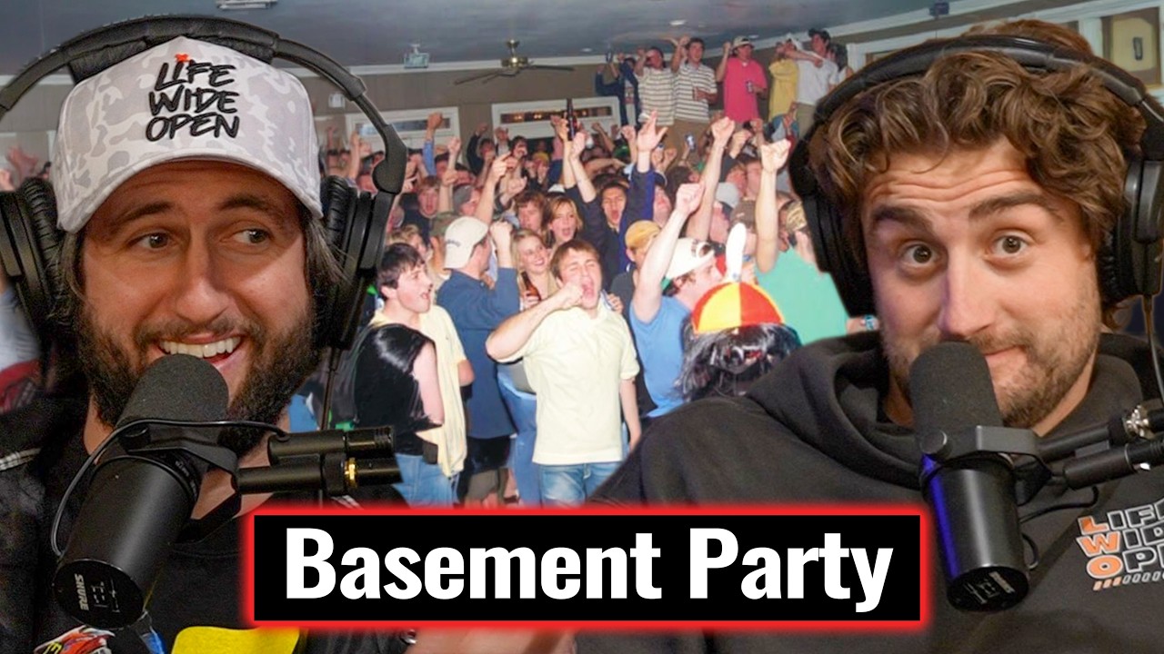 We Threw A Party in our Grandpas basement, Evans SECRET Car, & Our Highschool Jobs || LWO #206