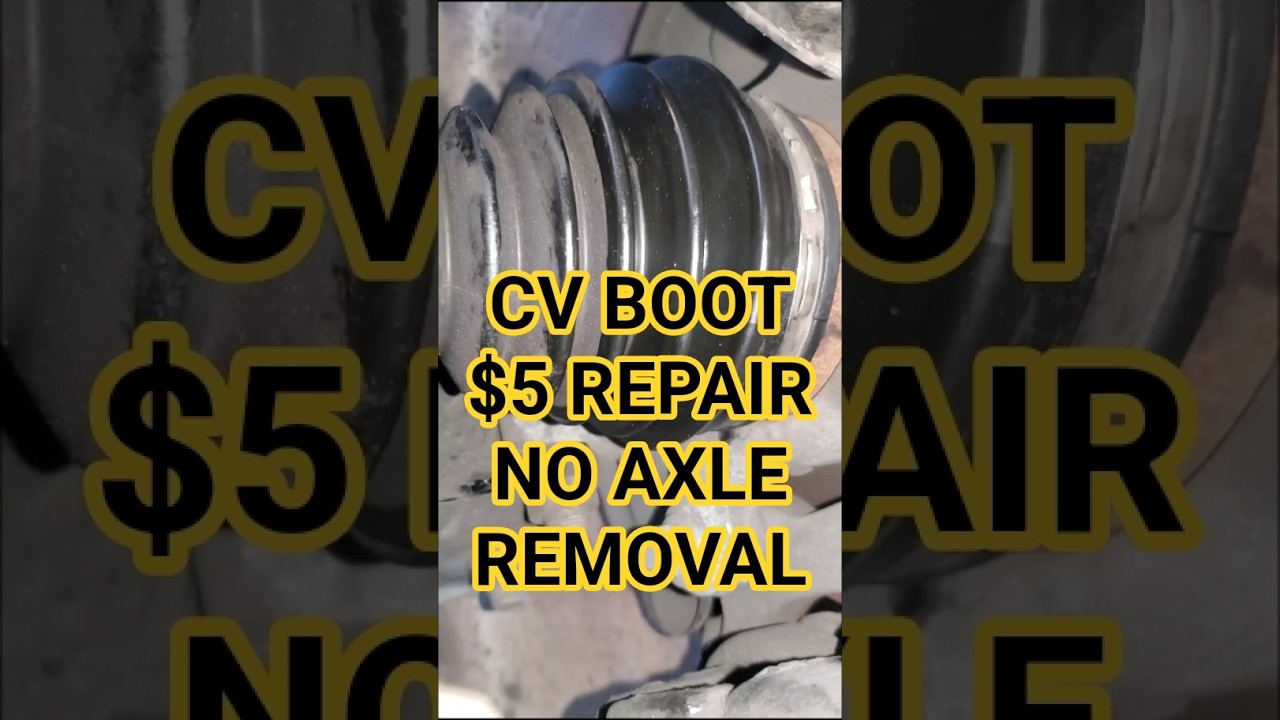 How to Fix CV Boot - No need to remove Axle