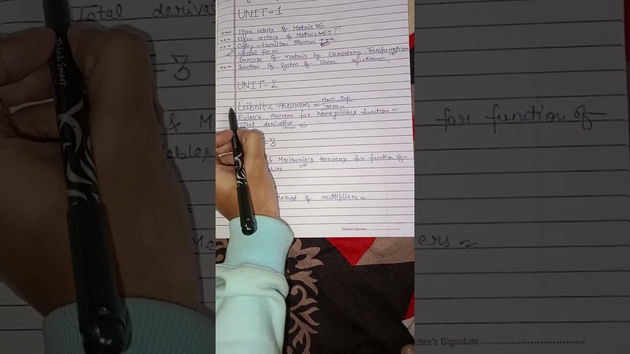 Most important questions Engineering mathematics 1 #AKTU #m1 #important 