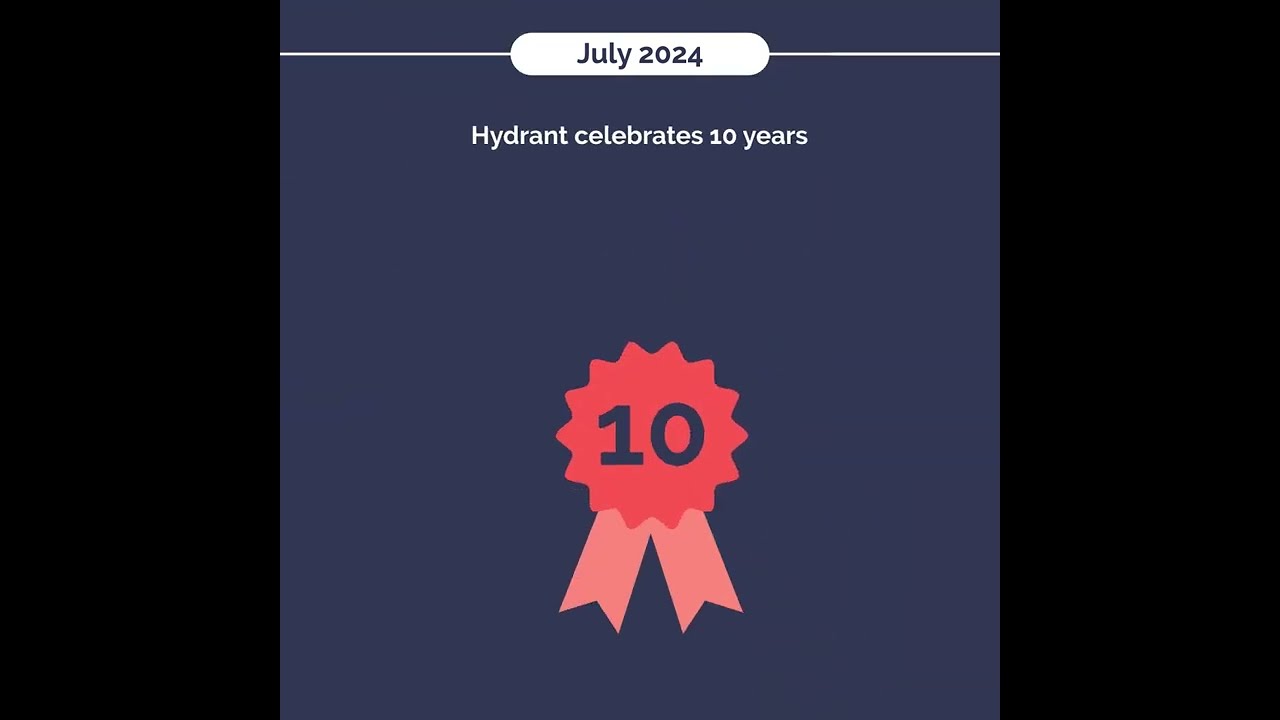 Hydrant's journey over 10 years.