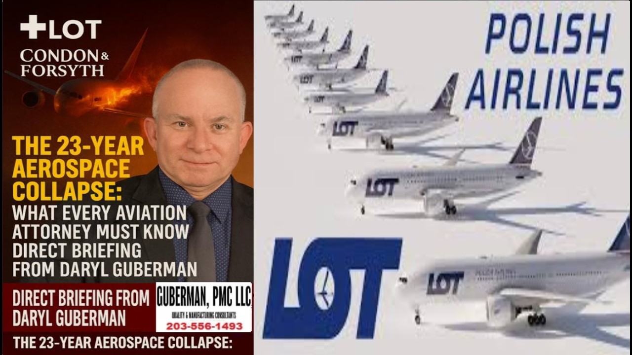 Polish LOT – Attorneys | Condon & Forsyth | 23-Year Aerospace Collapse – Briefing by Daryl Guberman