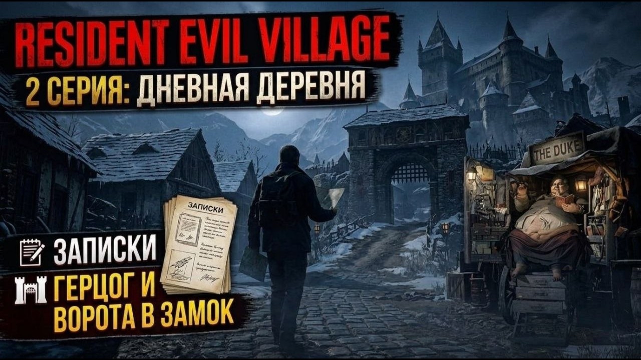 Resident Evil Village: Дневная деревня: записки, Герцог и ворота в замок