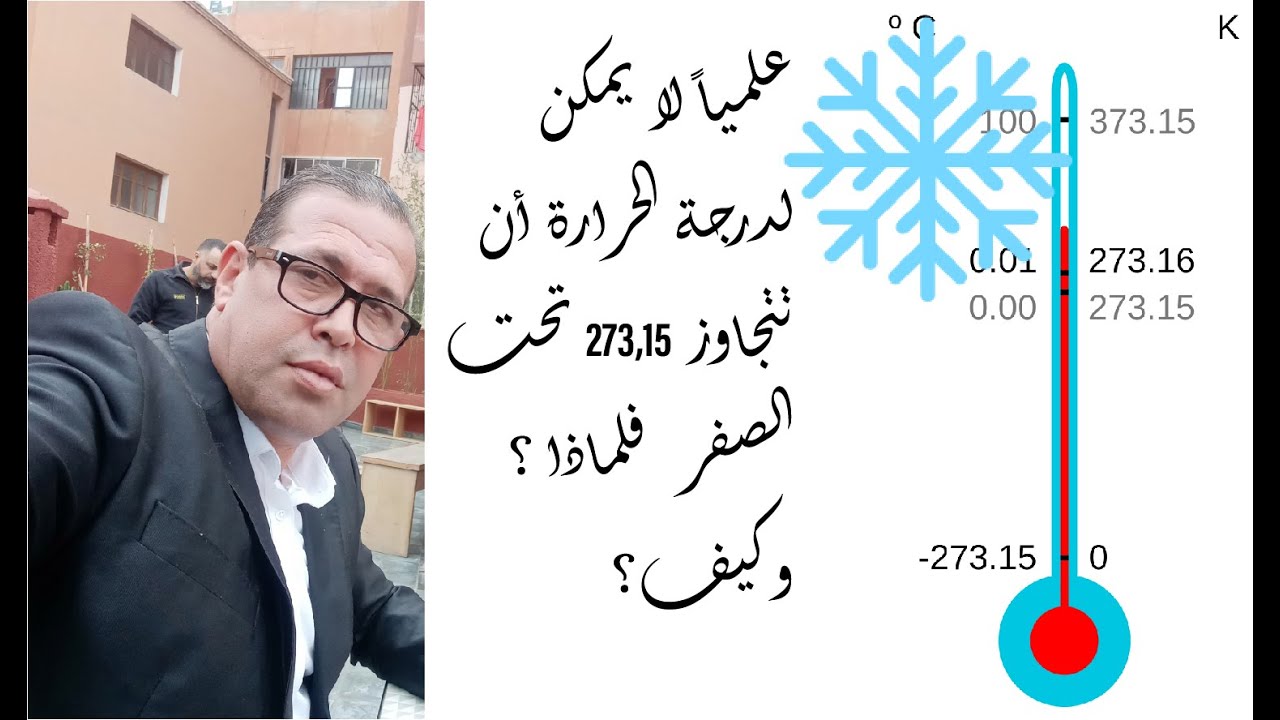علمياً لا يمكن لدرجة الحرارة أن تتجاوز 273,15 تحت