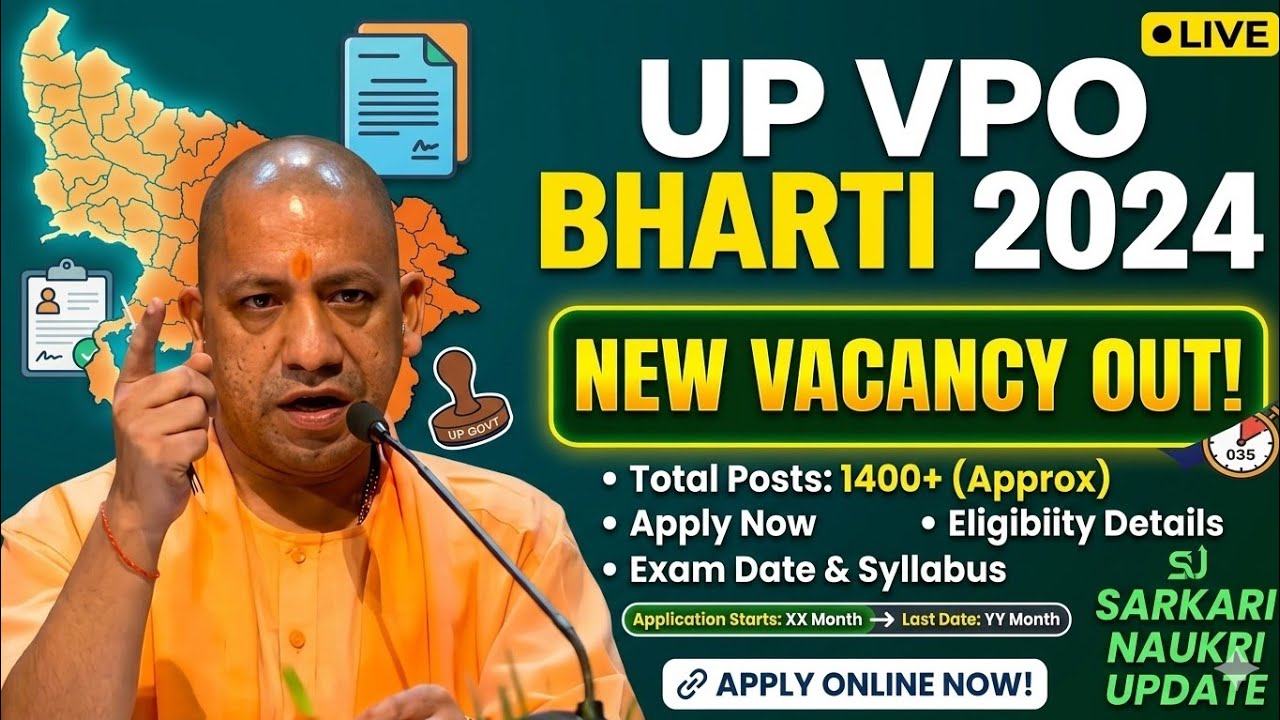 VPO NEW VACANCY NOTIFICATION 2026|Vpo final result update#upsssc 