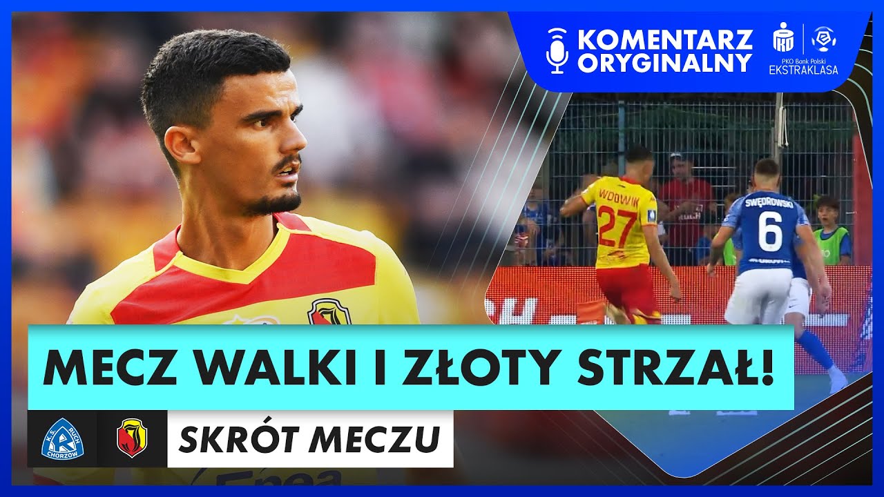 SZCZĘŚCIE POMOGŁO W WYGRANEJ! RUCH - JAGIELLONIA, SKRÓT MECZU