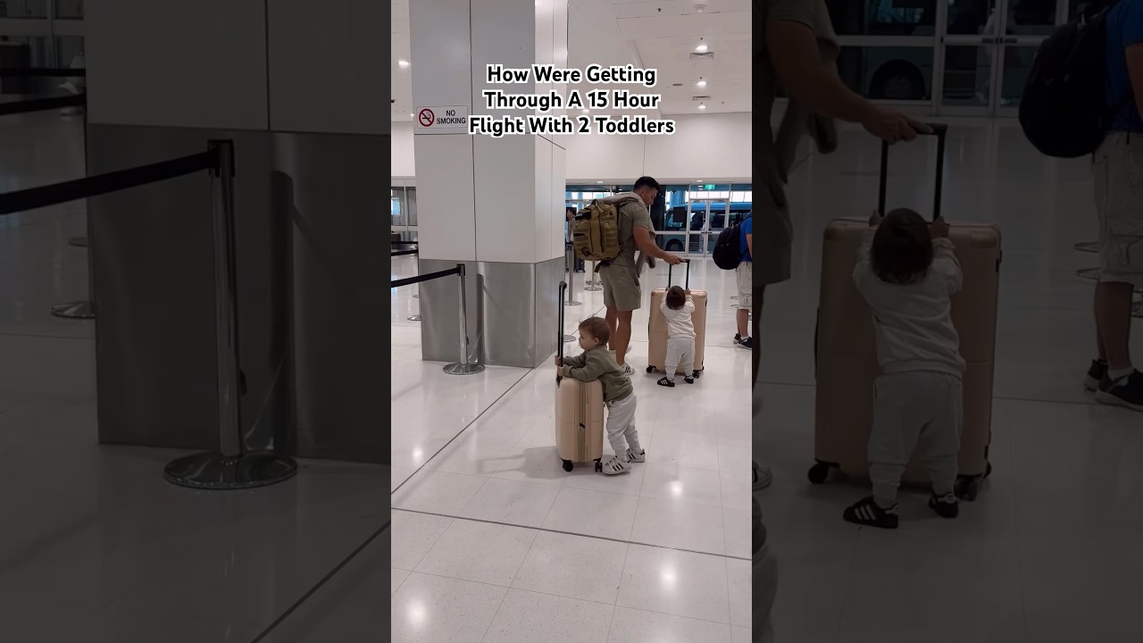 Tips For Getting Through Long Haul Flights With Toddlers! (This was 1 year ago - our wedding trip!)
