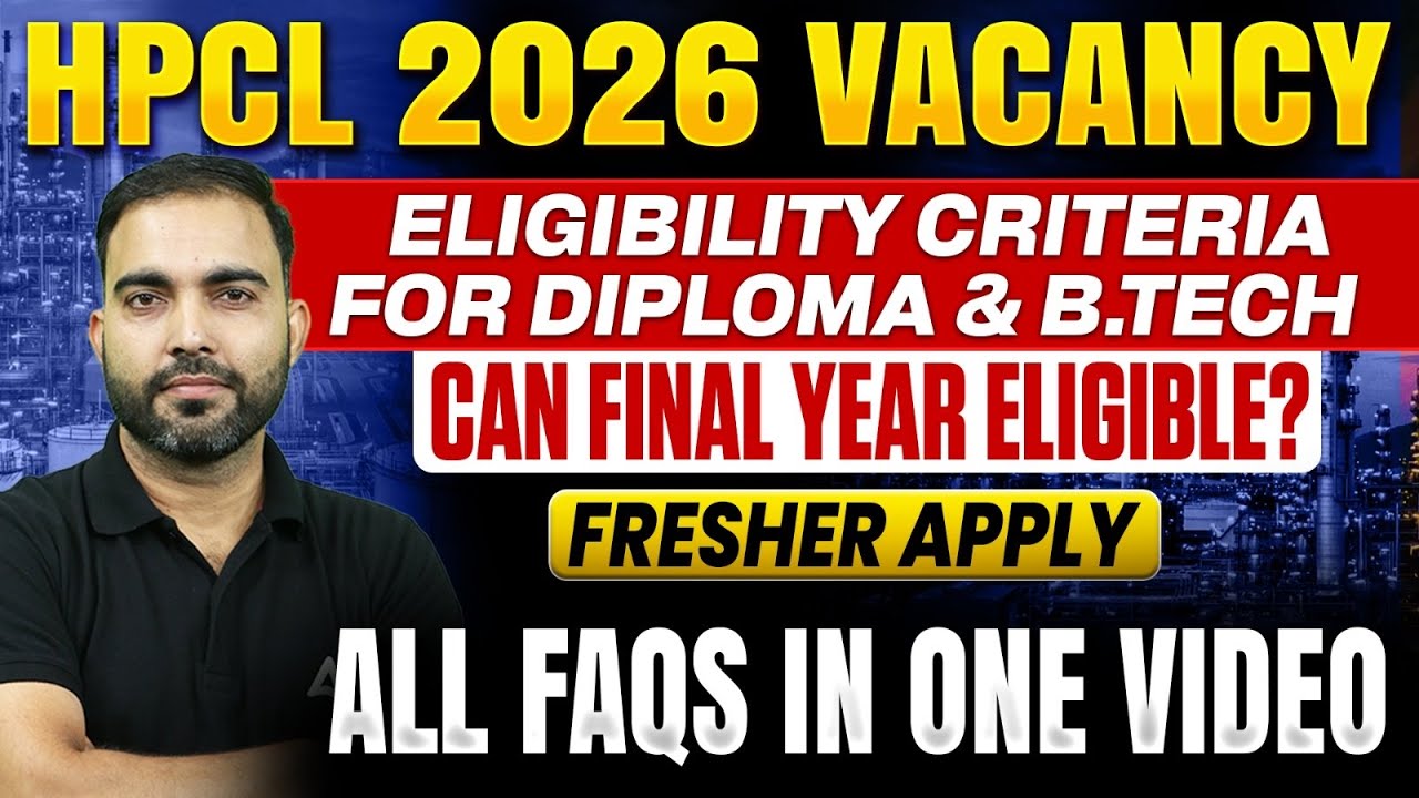 HPCL Recruitment 2026 | New Vacancy Out | Branch Wise Vacancy & Eligibility Criteria, Form Fill Up