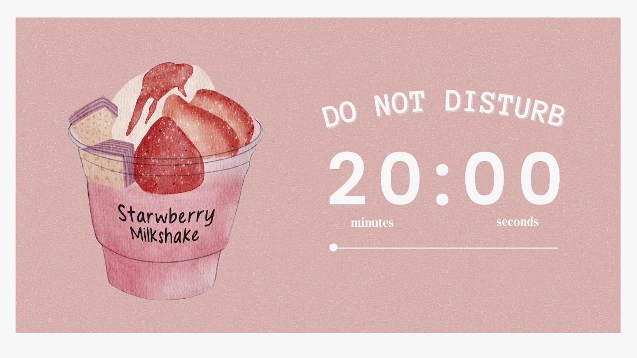20/5 Pomodoro - French Jazz - 2.5 hours 🍓 strawberry milkshake reset for the overwhelmed