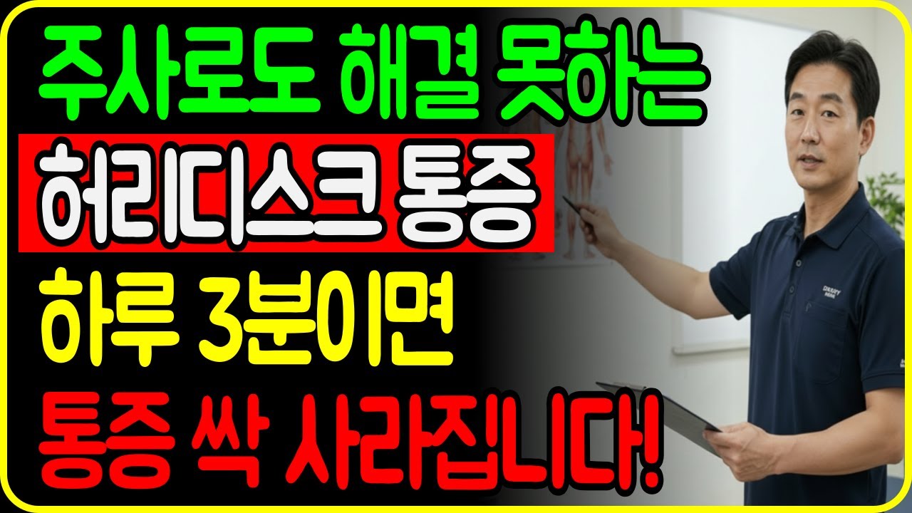 허리 디스크 통증 싹 사라지는 스트레칭 운동｜절대 하면 안 되는 동작과 반드시 해야 할 단 하나의 원칙