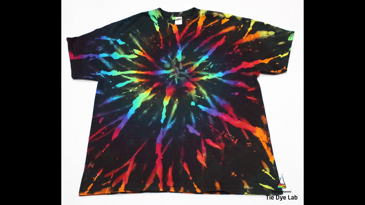Tie Dye: Reverse Spiral or Spirograph Tie Dye Shirt [Using Jacquard's deColourant]