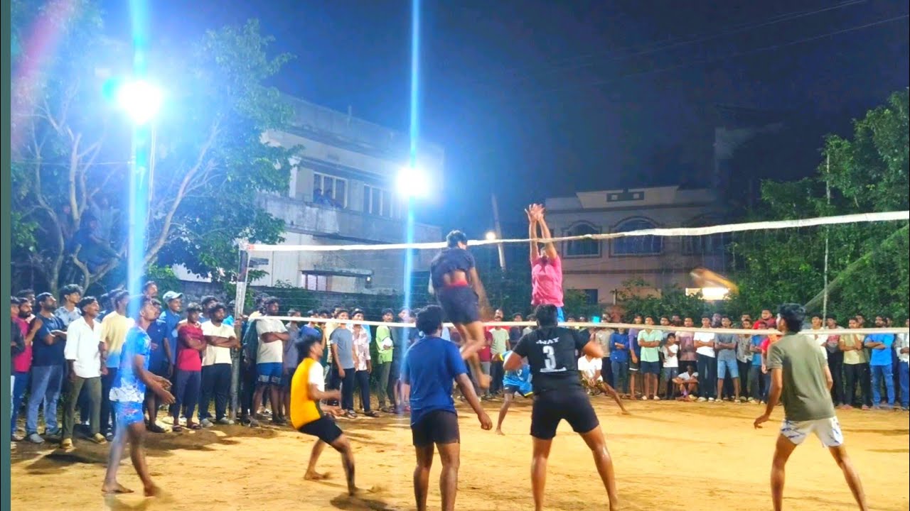 #apvolleyballgaming anil vs varun single affence match stopping match 