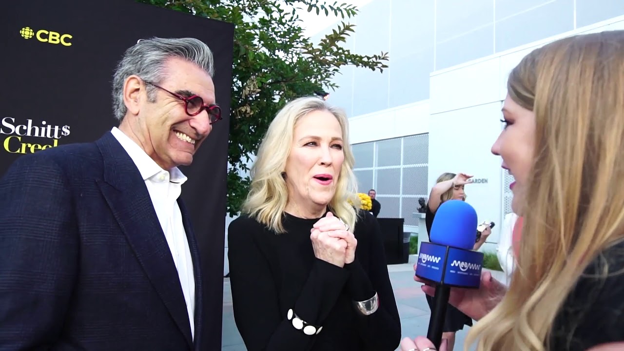 'Schitt's Creek' Catherine O'Hara teases Eugene Levy for being a dad on set With Daniel and Sarah