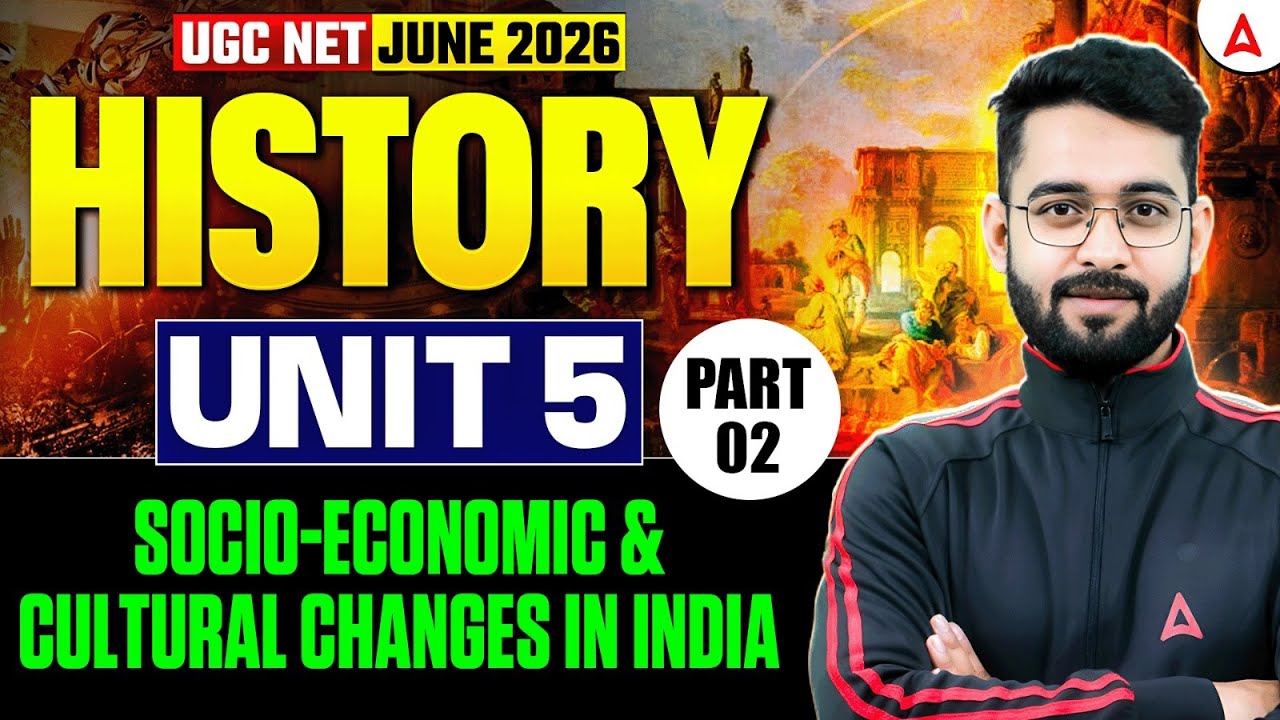 UGC NET History | UGC NET History Unit 5 | Socio Economic And Cultural Changes UGC NET By Jawed Sir