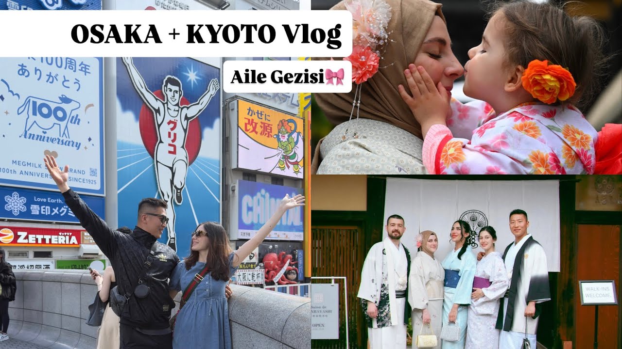 Hamile Halimle Ailecek Japonya Maceramız 🇯🇵 | Osaka & Kyoto Vlog