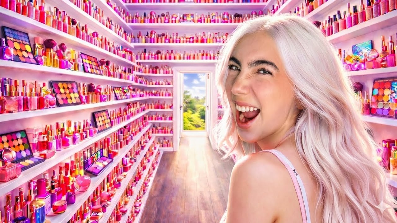 HICE UNA PARED DE MAQUILLAJE con 10,000 PRODUCTOS