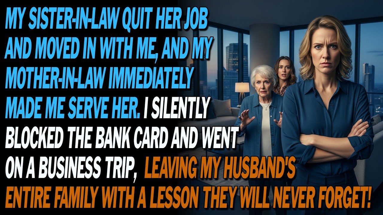 🏠My Sister-in-law Moved In, My Mother-in-law Asked Me To Serve Her, So I Quietly Blocked The Card…
