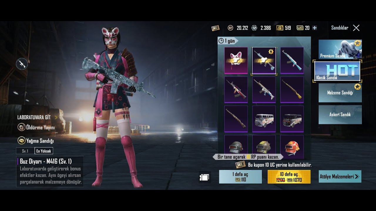 2 Tane Buz Diyarı Çıktı !! 15.000 UC Değerinde En Şanslı Kutı Açılımı! PUBG MOBİLE
