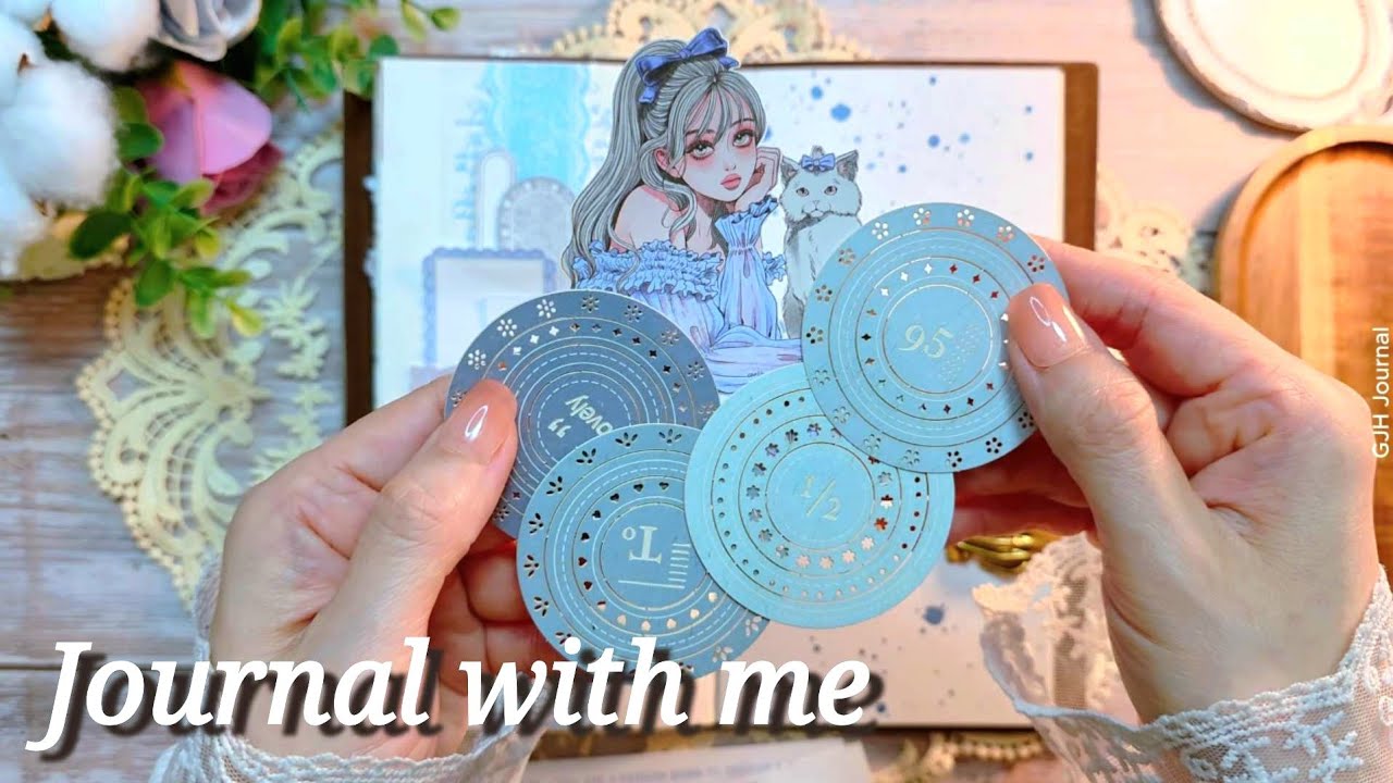 다꾸asmr | 나를 위한 작은 쉼표, ☺️오늘도 괜찮은 나 | Blue Serenity | 허니마켓x다혜 | 감성다꾸 | journal |  artjournal | healing