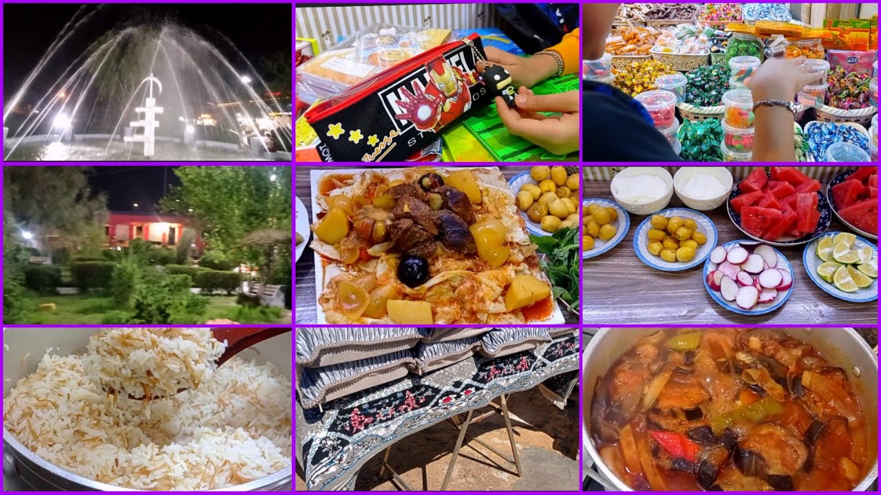 سوق ابي الخصيب /تنضيف 🧹وغسل ملابس👕 /مرق بذنجان 🍆تشريب لحم 🥩 مشاهده ممتعه 😊🌺